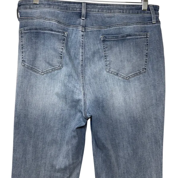 NYDJ Barbara Bootcut Jeans Womens 14 Blue Medium Wash Lift Tuck Stretch‎ Denim - Image 10
