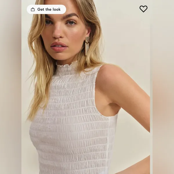 Reformation Smocked Top - Image 2