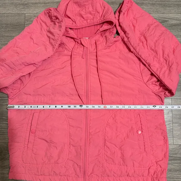 Avia Womens XL Jacket Pink Quilted Fleece Lined Full‎ Zip Hoodie Running Hiking - Image 5