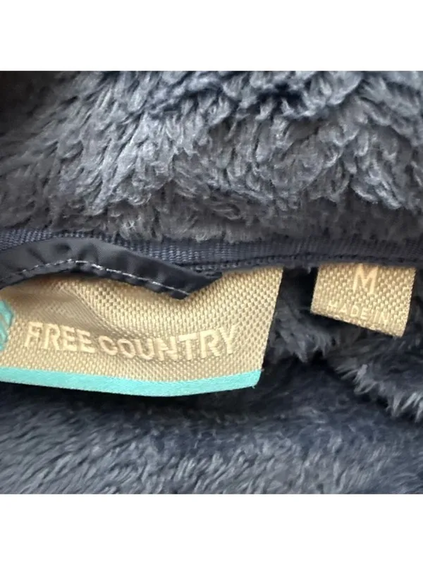 Free Country Blue Fleece Full Zip Jacket Womens Medium - Image 7