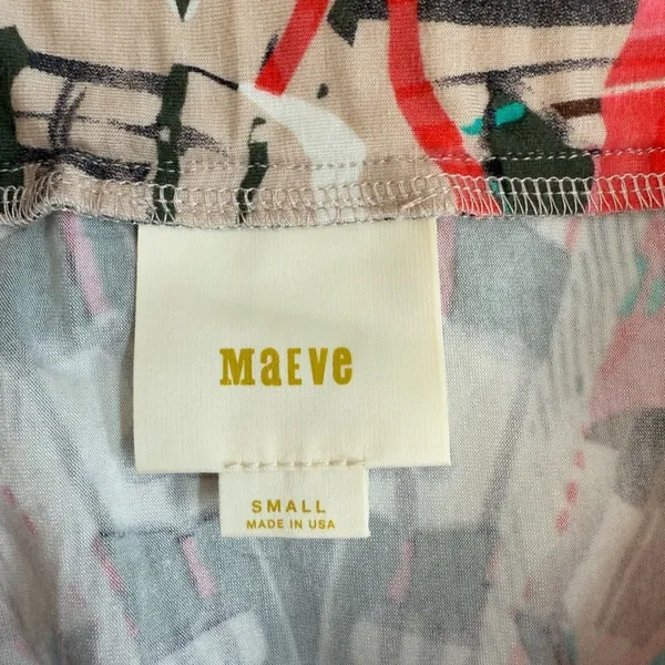 Anthropologie Maeve Ligeia Faux Wrap Mini Skirt Tribal Print Small - Image 8