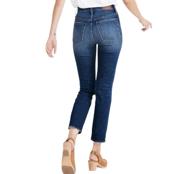 Madewell The Perfect Vintage‎ Crop Jeans Blue Distressed Size 26 Denim Casual - Image 2