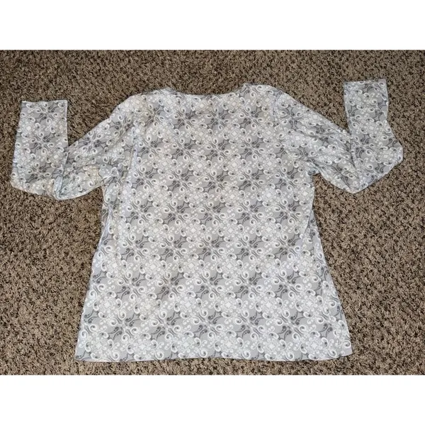 Goodnight Kiss Women's Gray Thermal 2pc Pajama Set Size‎ XL - Image 7