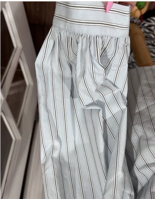 Rails Livy Shirt - Hampton Stripe Blue & White Pinstriped Button Down Shirt - Image 11