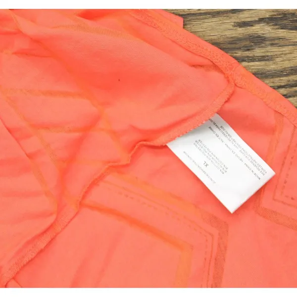 NWT Energie Active Juniors Diana Cowl-Neck Burnout Tank Top Fiery Coral Pink XL - Image 7