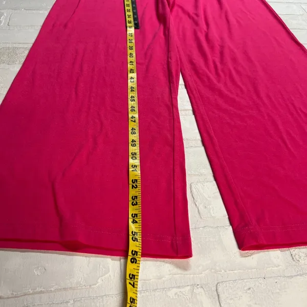 Pretty Garden Jumpsuit Womens Medium Bright Pink Wide Leg Pleated Sleeveless NEW - Image 12