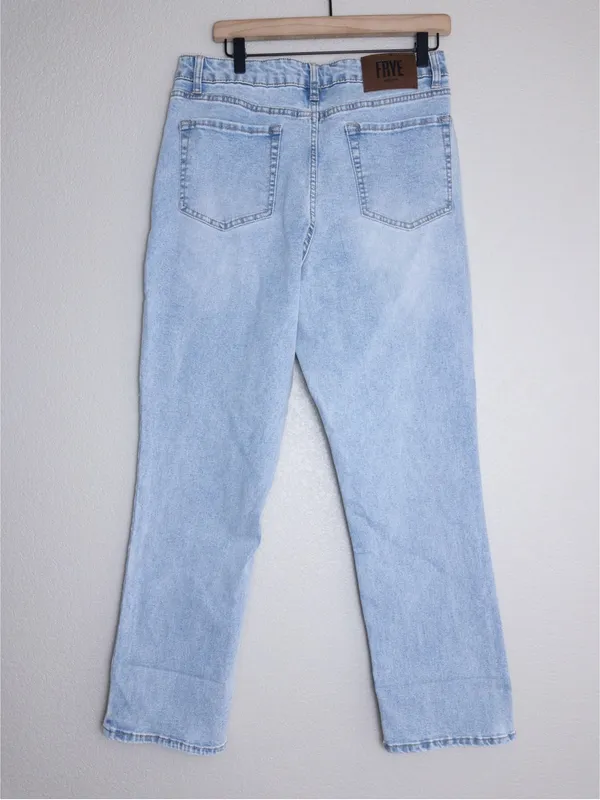 FRYE Light Wash High Rise Straight Leg Jeans 10 Blue 30 - Image 7