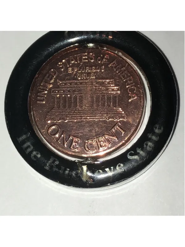 Vintage Ohio The Buckeye State Penny Keychain - Image 6