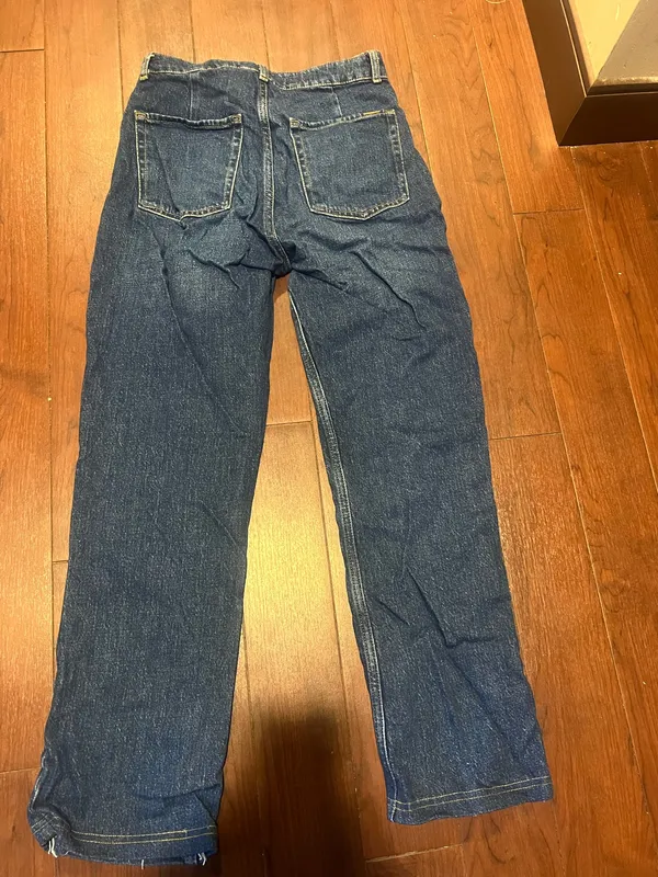 Blue ZARA Straight Jeans - Image 2