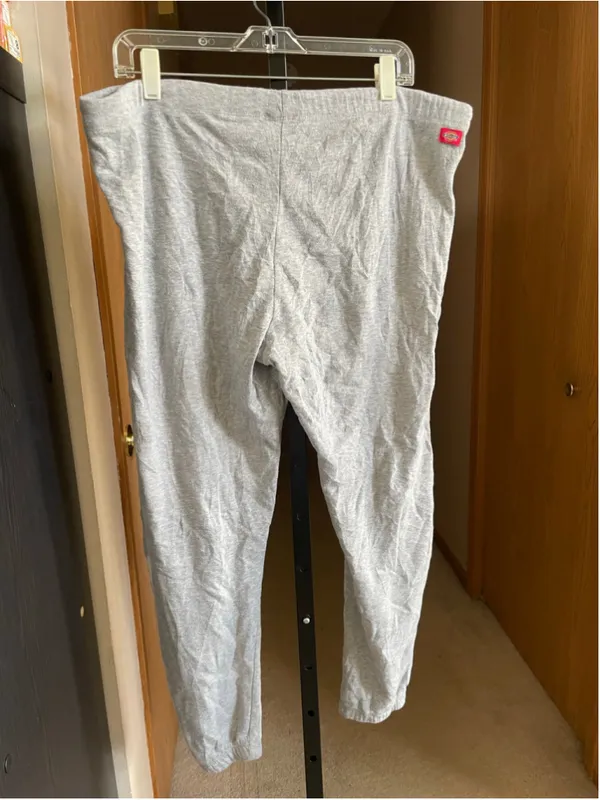 Women's Dickies Gray XL Track Pants & Joggers with White Logo - Image 3