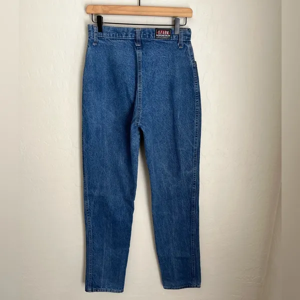 Ozark Mountain Vintage High Waisted Western Southwestern Bareback Denim Jeans - Image 3