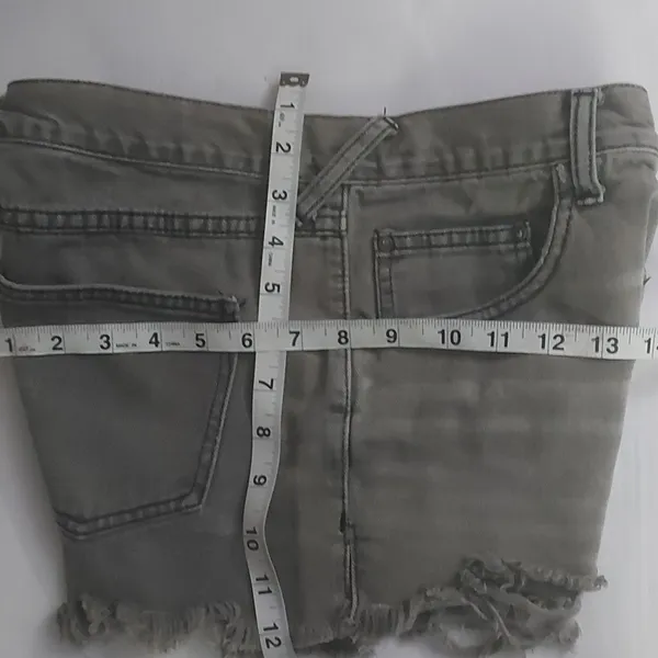 Free People Gray Golden Hippie Studded Embellished Shorts N/S Festival Cowgirl - Image 4