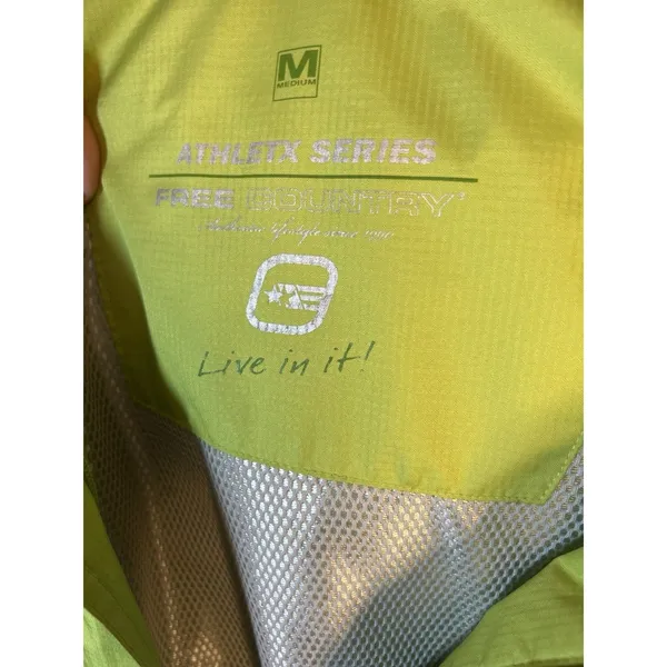 Free Country AthletX Series Women’s Green Hooded Full Zip Windbreaker Jacket M - Image 7