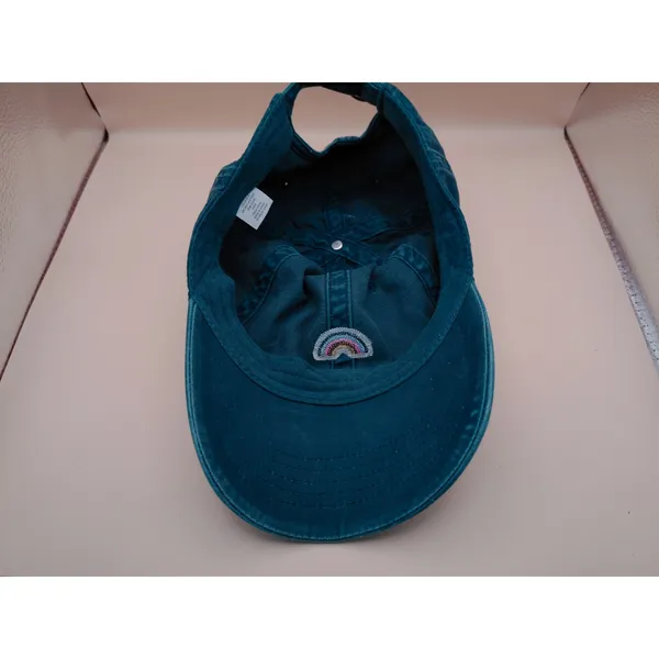Time and‎ Tru Womens Blue Rainbow Embroidered Baseball Cap Hat NWT TT203645 OS - Image 4