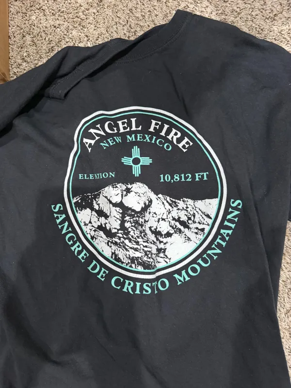 Angel fire T SHIRT Black Size L - Image 2