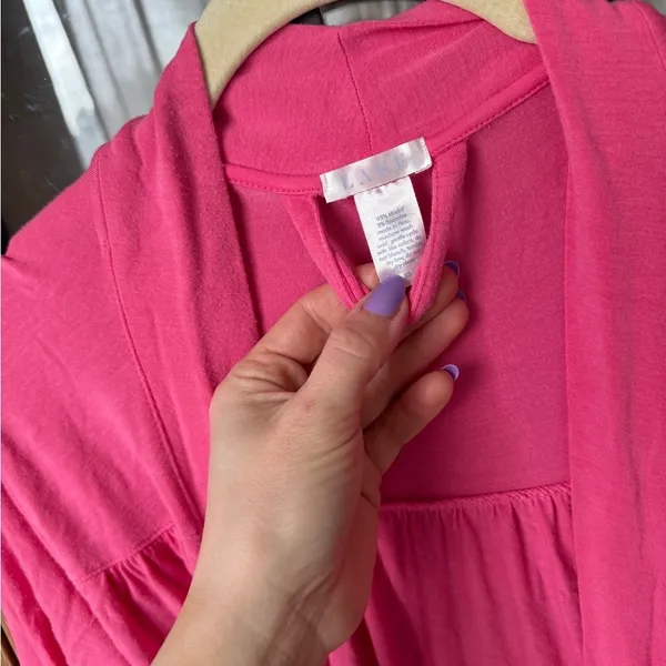LAKE Pajamas dreamknit robe barbie pink modal - Image 3