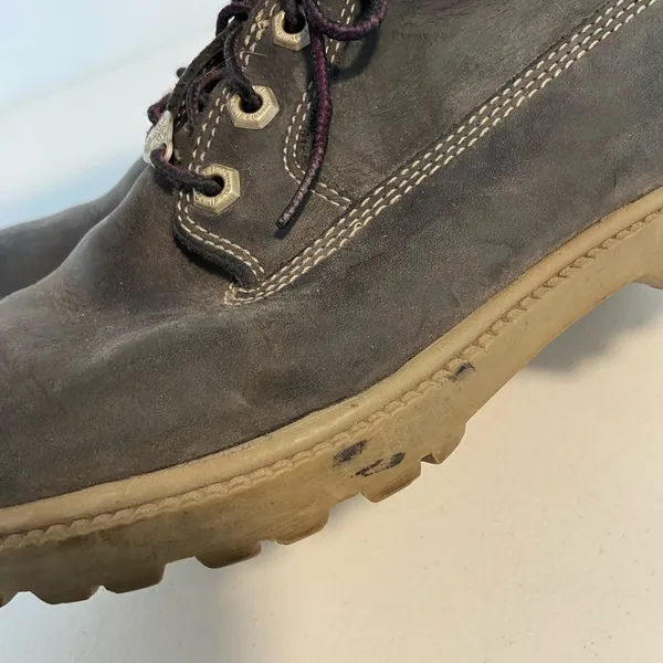 Timberland women’s Nellie double‎ navy Nubuck leather medium boots waterproof 7 - Image 8