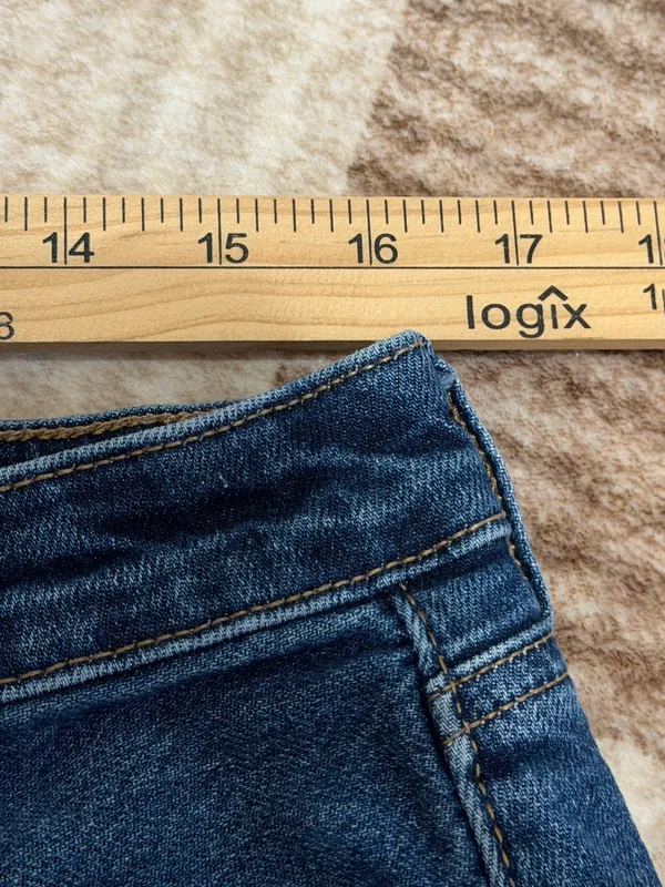 AE Mom Shorts Size 14 Denim Dark Wash Stretch American Eagle - Image 7