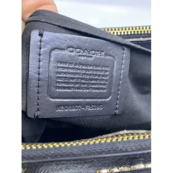 Coach Carryall Mini Brooke Light Goldblack Leather Cross Body Bag - Image 10