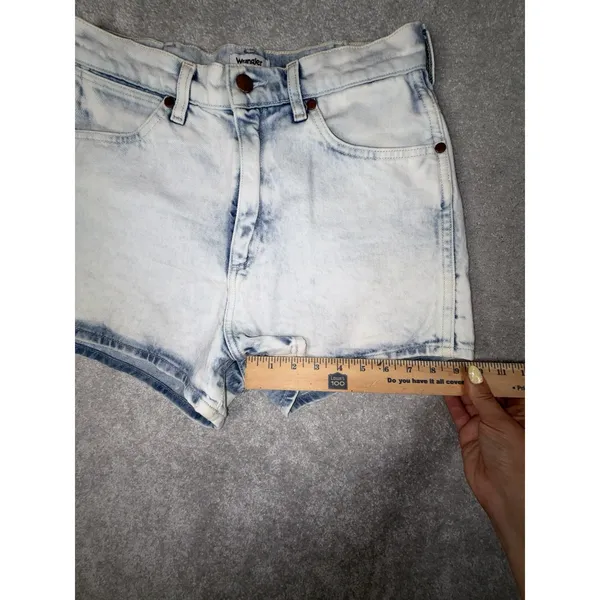 Wrangler Festival Short Denim Light Blue Shorts Women's 28 Casual Pockets - Image 8