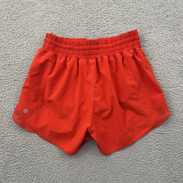 Lululemon Hotty Hot Shorts High Rise 4" Hot Heat Athletic Athleisure Women's 4 - Image 2