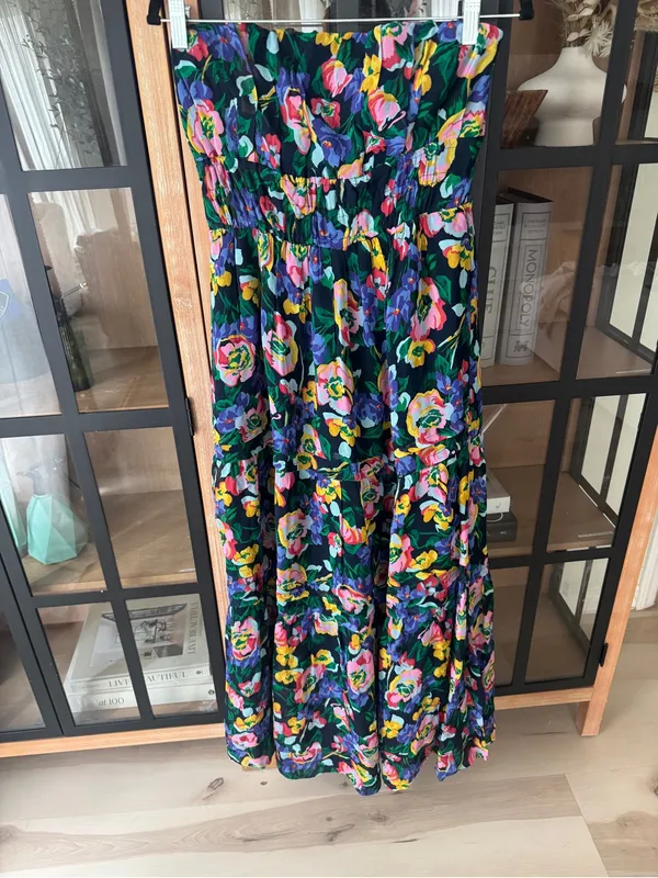 By Anthropologie The Somerset Strapless Maxi Dress floral gown colorful wedding - Image 10