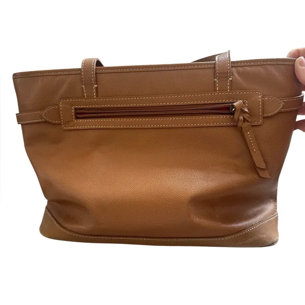 Dooney & Bourke Tan Logo Lock Tote HL640‎ Leather Purse - Image 4