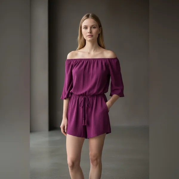 WHITE HOUSE BLACK MARKET Off-the-Shoulder Romper - Image 3
