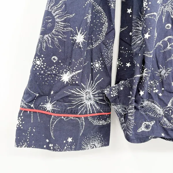 Joules Womens Celestial Sun Moon Sky Star Napwell Whimsigoth Top Navy Size M - Image 6