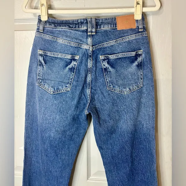 Bootcut ZARA Blue Mid Waist Flare Leg Jeans Women’s light wash Stretch NWT Sz 2 - Image 7