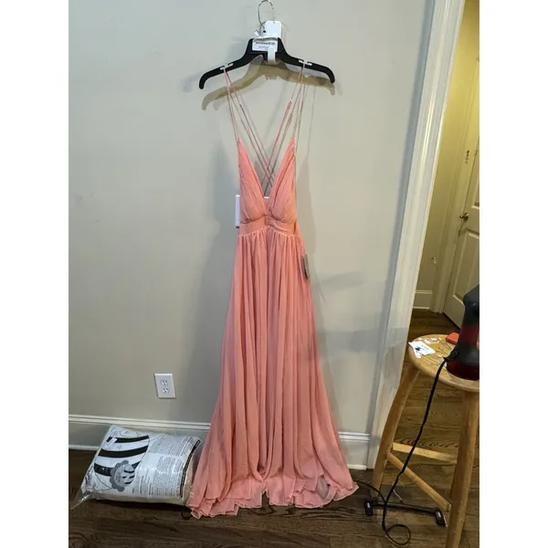Meghan LA Geometric Seam Dress Buff Size Medium NWT $476 - Image 5