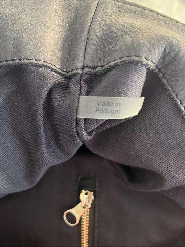 SEE by CHLOE Harriet Hobo Tote Charcoal Grey Nubuck Leather 2 Handles - Image 11