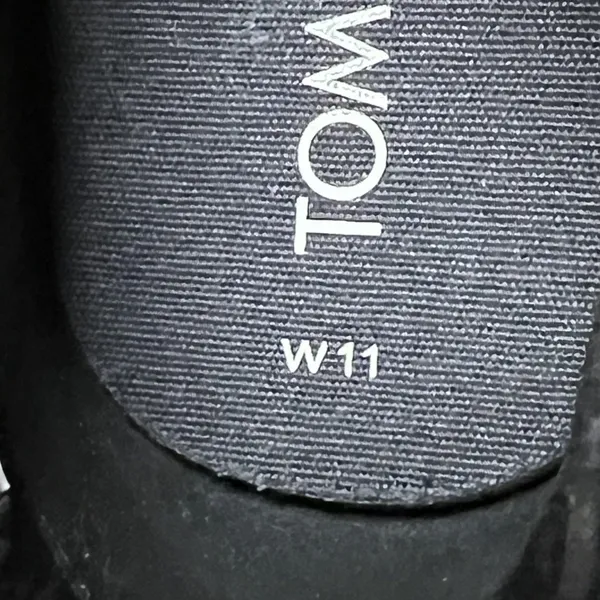 TOMS Ankle Boots Women's Size 11 Black Suede Chelsea Casual Minimalist Comfort - Image 9