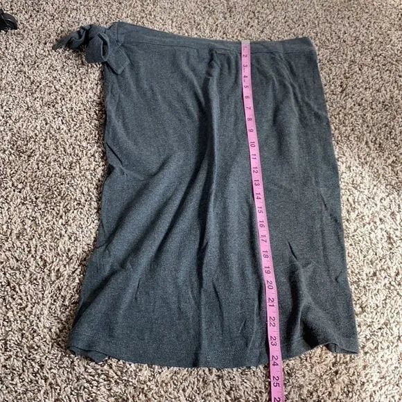5/$30 🎈 Roxy see you goodbye women’s small‎ charcoal midi wrap skirt - Image 6