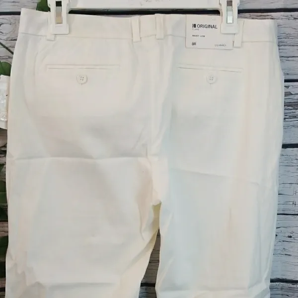 NWT Gap Flare low waist stretch classic pants 8 R - Image 5