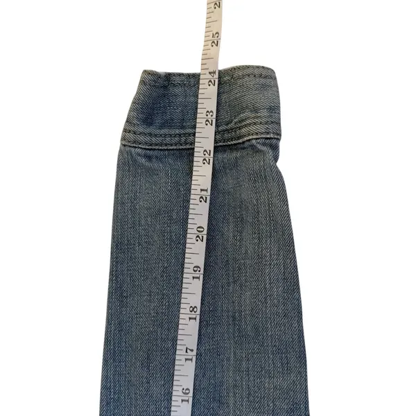 American Eagle Y2K Womens Size M Denim Button Front Cropped Jacket Casual 90s - Image 9