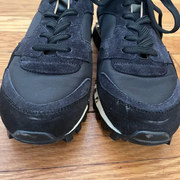 Valentino Garavani Black Rockstud Runner Running Shoes Sneakers Size 37 - Image 5