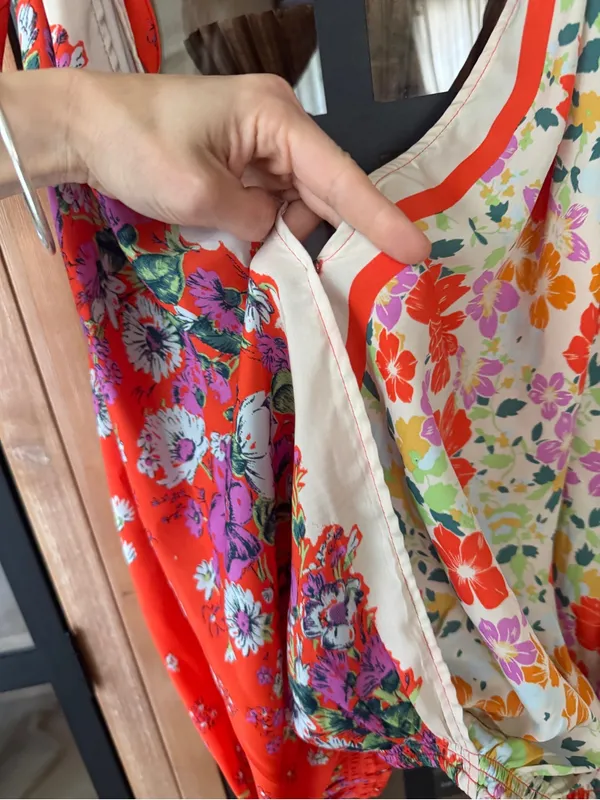 Free People tied to you crop top tank fiesta colorful patchwork bandana floral - Image 5