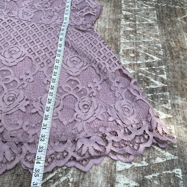 Black Swan Charlotte Lace Dress Size M Blush Pink Skater Fit Flare Wedding Guest - Image 15