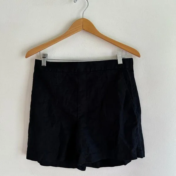 Banana republic black linen trouser shorts - Image 5