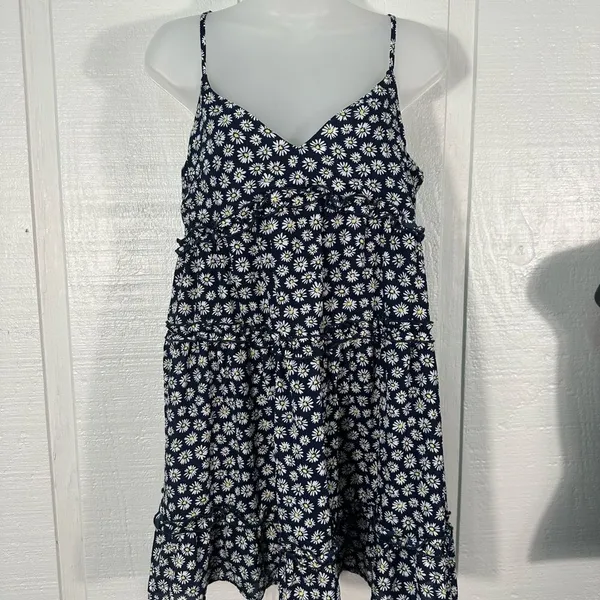 ROWA Navy Floral Spaghetti Strap Babydoll Dress Size XL NWT - Image 2