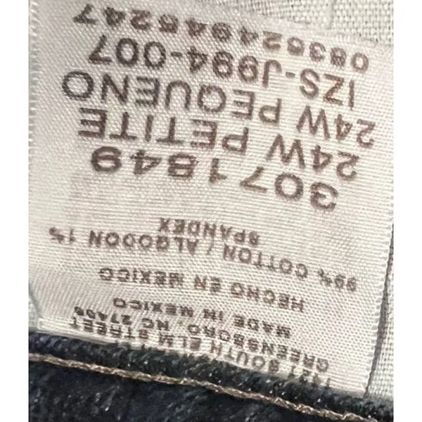 Lee Relaxed Straight Leg at the Waist Women's‎ Jeans Size 24W Petite - Image 5