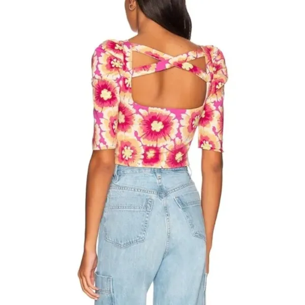 NWT Free People Give Me More Top in‎ Pop Combo - Image 13