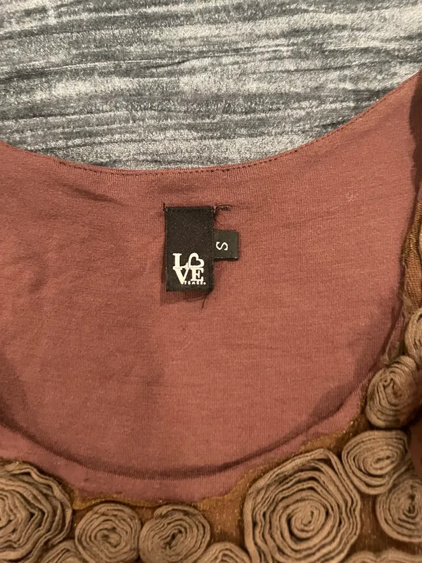 Brown flower dress size s - Image 2