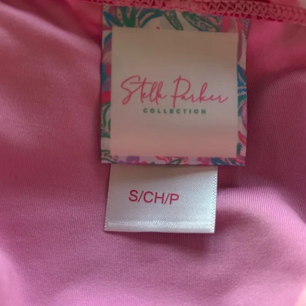 NEW Stella Parker Floral Pink Swim Suit Romper Size Small‎ Modest Shorts - Image 7