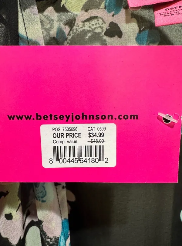 Betsey Johnson Black Floral Sheer Kimono - Image 4