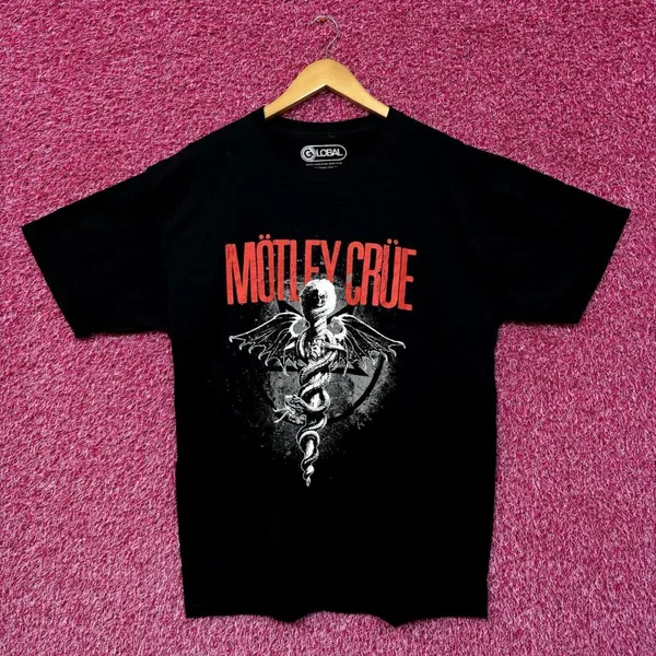 Motley Crue Dr Feel Good Album Cover Art Heavy Metal Tee L - Image 2