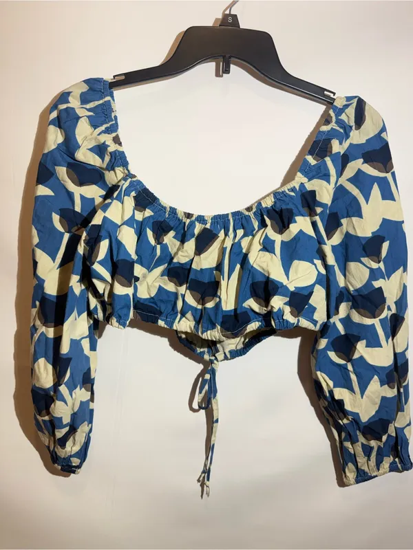 NWT RAHI Lisse Crop Top Boho Leaf Print Festival Blouse Size M Free People - Image 2