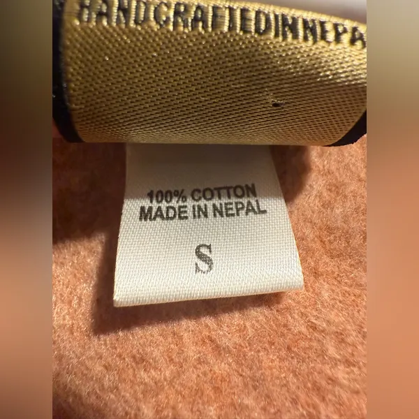 Source Unknown Orange Zip Up Hoodie Cardigan 100%‎ Cotton Size Small - Image 14