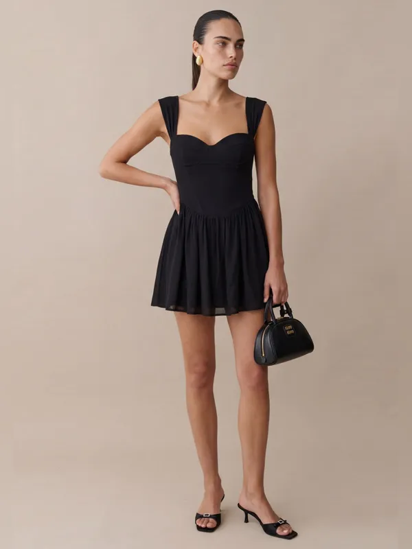NWT Few Moda Addilyn Dress size 4 Black Kourt mini - Image 3